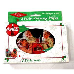 Vintage Coca Cola Playing Cards Sealed in Tin